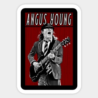 Retro Vintage Angus Young Sticker